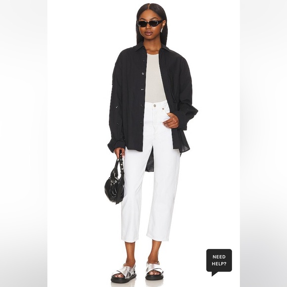 Agolde Denim - Agolde 90's Crop in Salt